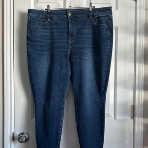 American Eagle Outfitters Dark Blue Skinny Jeans - 20 SHORT